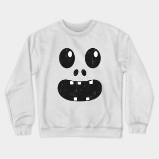 Retro Horror Face Cartoon 70s Crewneck Sweatshirt